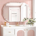 Bathroom Mirrors for Over Sink, Round Frameless Mirrors for Wall, 24x36 Inch Beveled Bathroom Mirror, Bathroom Vanity Circle Mirror for Bedroom Living Room Entryway Home Decor-Ruum Studio Home