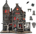 DIY Mini House Kit, Miniature Haunted House Kits with LED Accessories Furniture, 3D Wooden Puzzles for Adults, Dollhouse Craft Gifts for Girls, Boys, Teens-Ruum Studio Home