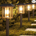 XMCOSY+ Solar Pathway Lights Outdoor, 25 LM LED Garden Lights with Seed Glass, 2-Tone/Colour, Waterproof Solar Powered Decorative Lighting for Yard Landscape Driveway Walkway (Warm White)-Ruum Studio Home