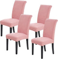 Joccun Chair Covers for Dining Room Set of 4, Dining Chair Slipcovers Stretch Dining Room Chair Covers Seat Protector,Washable Parsons Chair Cover for Home,Banquet(Dusty Pink,4 Pack)-Ruum Studio Home