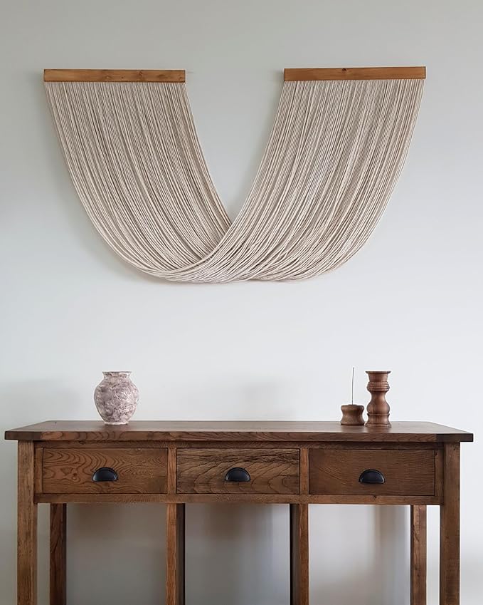 Knots & Beyond Macrame Wall Hanging Large, Boho Wall Tapestry, Bohemian Wall Decor, Fiber Wall Art-Ruum Studio Home