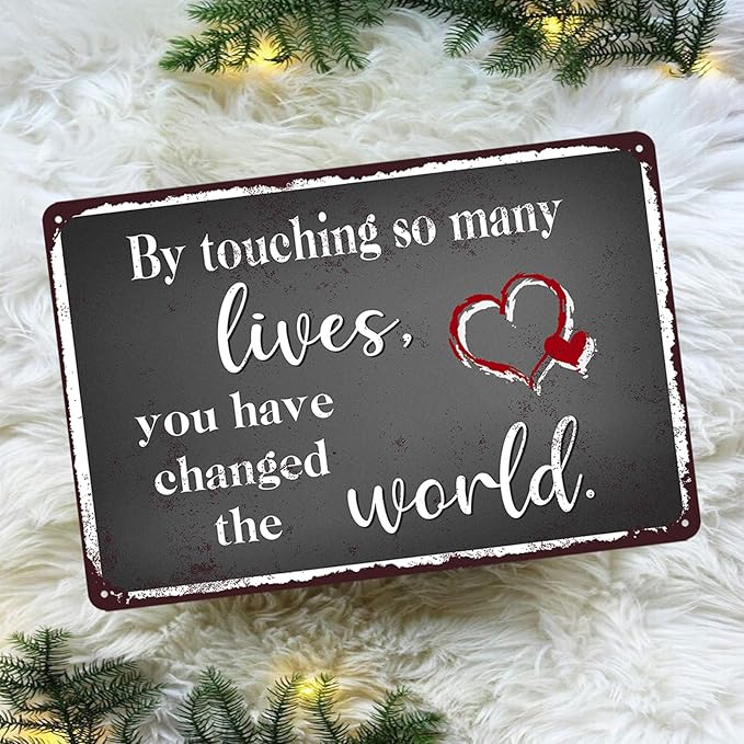 Nurse Retirement Gifts for Women, Nurses Practitioner Metal Tin Signs Home Decor Nursing School Graduation Happy Retirement Accessories Thank You Sign 8x12 Inch-Ruum Studio Home