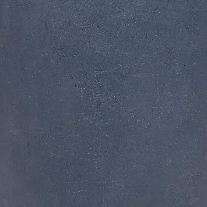 Sunnydaze 24-Inch Anjelica Large Plastic Pot for Plants - Outdoor Polyresin Round Planter with Drillable Drainage Holes - Slate-Ruum Studio Home