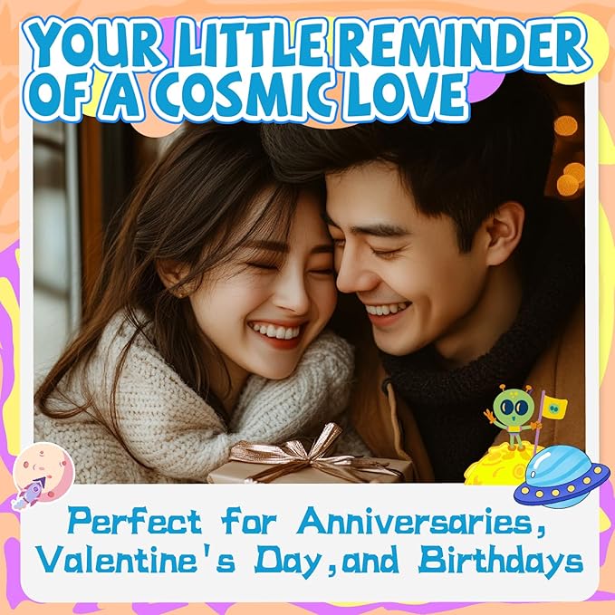 Unique Crochet Alien Decor Gift for Boyfriend, Girlfriend, Anniversary, Valentine's Day, Birthday, Christmas Funny Romantic Gifts for Him Her to My Love Presents-Ruum Studio Home