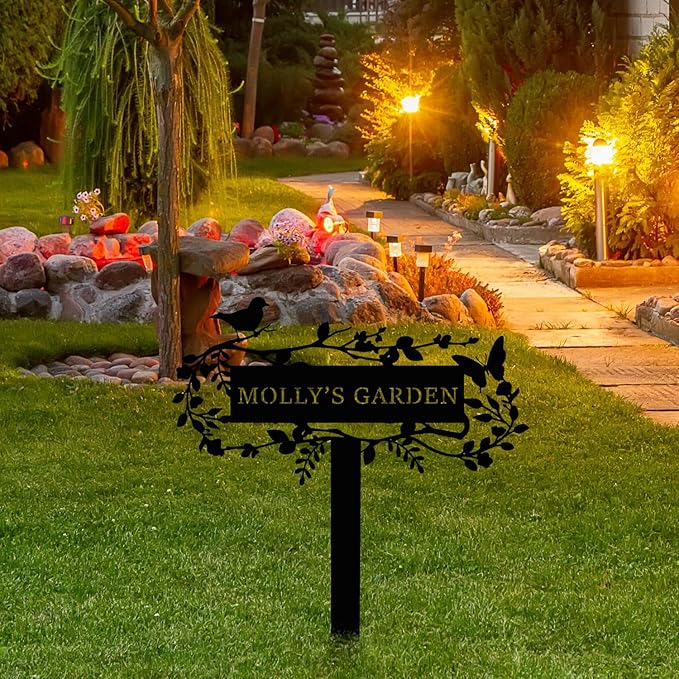 Customized Bird Names Garden Metal Stake Sign, Patio & Lawn Decor-Ruum Studio Home