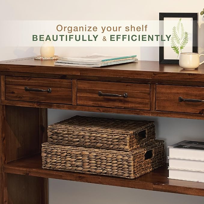 Set of 2 Decorative Storage Boxes With Lids for Home Decor, Shelves-Ruum Studio Home