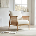 CHITA Braid Armchair, Modern Accent Chair for Living Room, Cream-Ruum Studio Home