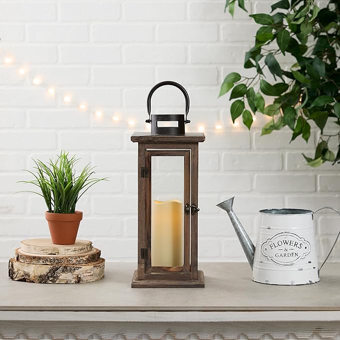 Koehler Home Decor Perfect Lodge Wooden Lantern-Ruum Studio Home