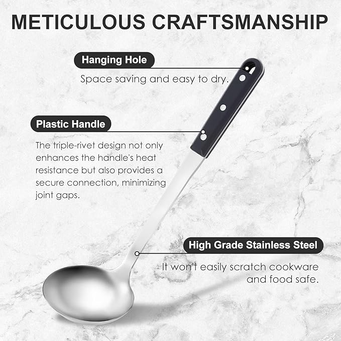 Pleafind 4-Pcs Cooking Utensils Set, Stainless Steel Kitchen Utensils, Mirror Polished Kitchen Essentials Set Include Wok Ladle, Slotted Spoon, Wok Spatula ＆Slotted Spatula, Dishwasher Safe-Ruum Studio Home