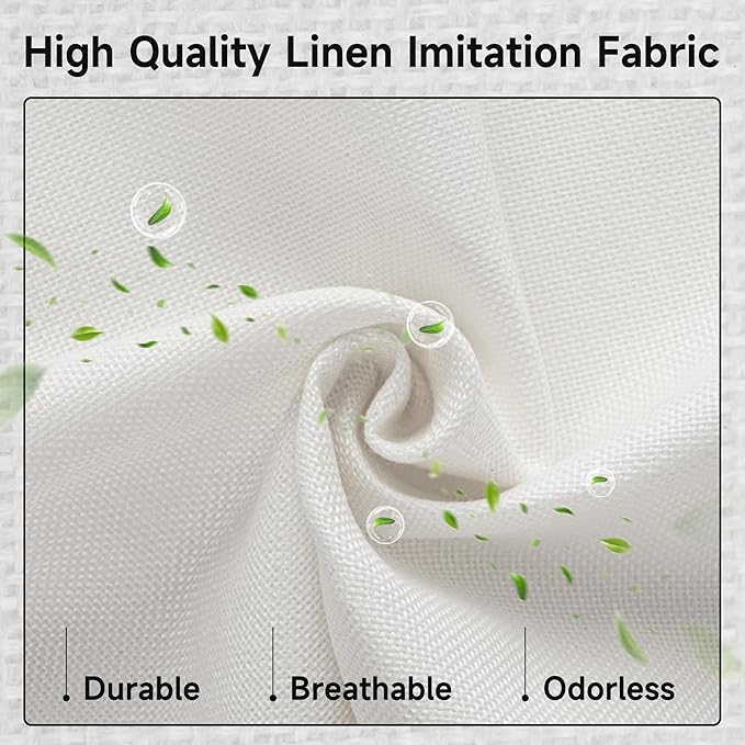 GRANNY SAYS Fabric Storage Bin with Lid, Decorative Storage Boxes, Basket for Shelves, Closet Storage Bins, Large Storage Bins for Clothing, Jumbo, Ivory, 2-Pack-Ruum Studio Home