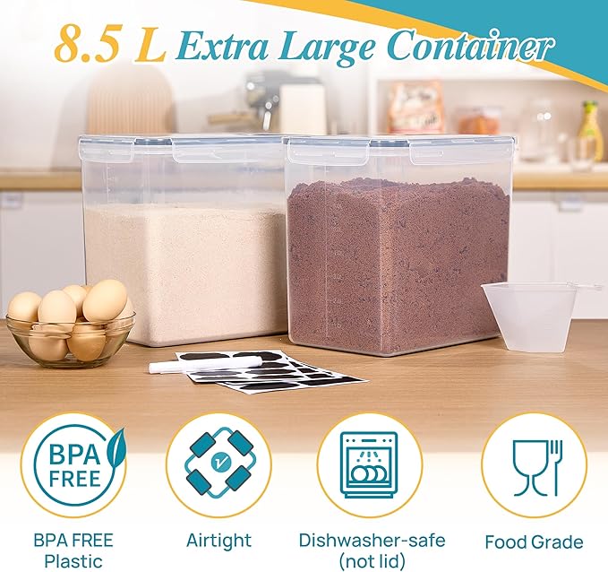 Vtopmart 8.5L Large Food Storage Containers-Ruum Studio Home
