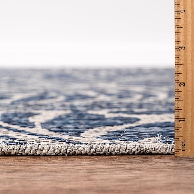 Keen Home Design Terrace Outdoor Area Rug - 8x10 Washable Indoor/Outdoor Rug for Patio, Kitchen, Balcony, Beach, Garden, Deck and Porch, Size: 7'7"x10'-Ruum Studio Home