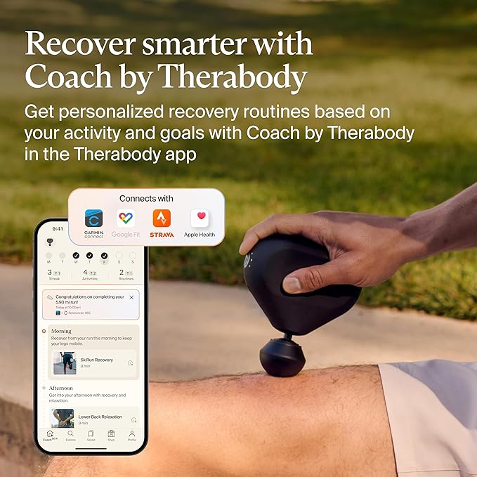 TheraGun Mini (3rd Generation) by Therabody – Ultra-Portable Massage Gun and Travel Essential for Fast, Effective Pain and Tension Relief Anywhere (Black)-Ruum Studio Home