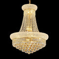 12 - Light Unique Empire Crystal Chandelier for Foyer Entryway Living Room Dining Room Bedroom Entryway Gold Finish-Ruum Studio Home