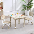 Kids Table and 2 Chairs Set, Height Adjustable (17.7"-26.1") Toddler Table and Chair Set, Multi-Activity Table with Graffiti Desktop, Children’s Table and Chairs for Classroom, Home & Daycare-Ruum Studio Home