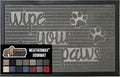 GORILLA GRIP 100% Waterproof All-Season WeatherMax Doormat 35x23, US Designed Natural Rubber, Stain and Fade Resistant, Low Profile Indoor Outdoor Door Mats, Easy Clean Patio Mat, Stone Paws-Ruum Studio Home