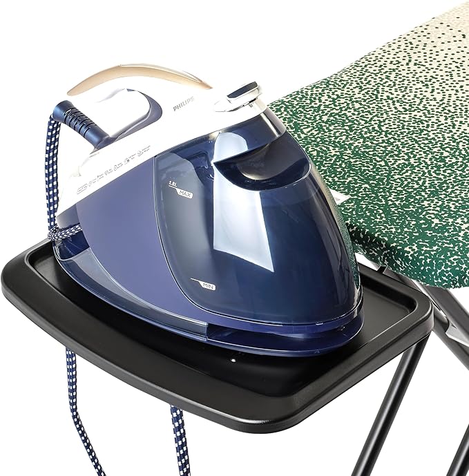 Brabantia - Ironing Board C - Extra Large Steam Unit Holder - Adjustable in Height - Non-Slip Rubber Feet - 100% Fair Trade Cotton Cover with Foam Layer - Foldable XL Unit - New Dawn - 49 x 18 inches-Ruum Studio Home