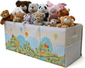 Extra Large Toy Storage Organizer with Lid - Sturdy, Collapsible Toy Chest Storage Box with Cute Design - Toys Bin with Dividers for Kids, Boys, Girls, Nursery, Bedroom, Play room 37"x16"x14"-Ruum Studio Home