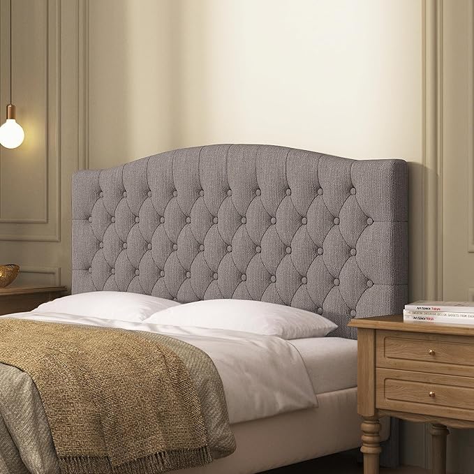Velvet Upholstered Headboard Queen/Full Size Latest Model Wall Mount, Bed Frame Mount, Featuring High-Density Sponge Padding, Luxury Texture Easy Assembly Comfort and Style-Linen-Ruum Studio Home