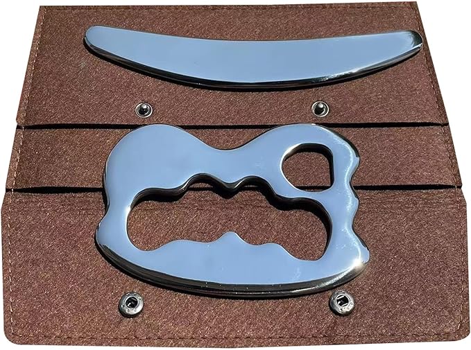 Gua sha Tool gua sha Stainless Steel iastm Tool Gussha Massage Tool Muscle Scraping Tool for Soft Tissue Therapy and Reduce Arms,Back, Legs, Neck Muscle Pain(zh)………-Ruum Studio Home