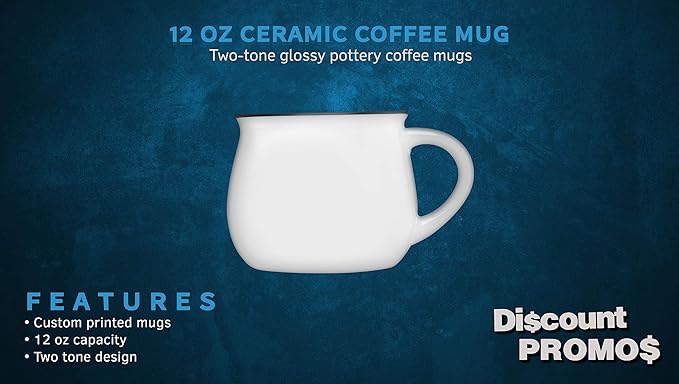 DISCOUNT PROMOS Glazed Campfire Coffee Mugs 12 oz. Set of 10, Bulk Pack - Perfect for Coffee, Tea, Espresso, Hot Cocoa, Other Beverages - White-Ruum Studio Home