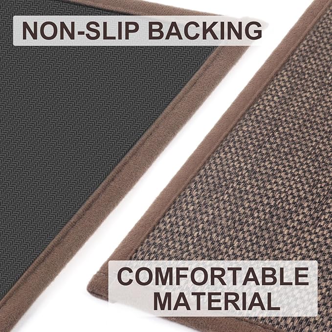 LEKEEPGO Door Mat 24"x36", Non Slip Door Mat Indoor Entrance, Rubber Backing Front Indoor Door mat Washable Absorbent Low-Profile Entryway Entry Resist Dirt Inside Door Mats, Brown-Ruum Studio Home