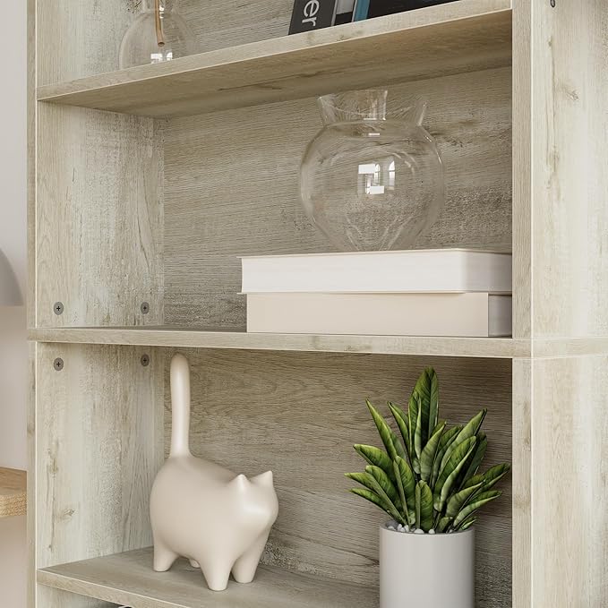 IRONCK Bookshelves and Bookcases Set of 2 Floor Standing 6 Tiers Display Storage Shelves 70 in Tall Bookcase Home Decor Furniture for Home Office, Living Room, Bed Room-Ruum Studio Home