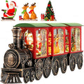 Christmas Snow Globe Train Santa Claus Reindeer Gifts Tree Classic Relief Texture Battery Powered LED Glitter Christmas Decorations Indoor-Ruum Studio Home