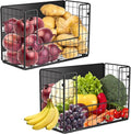 2 Set Magnetic Shelf for Fridge, Fruit Potato & Onion Storage Bins, Pantry Organizers & Storage, Large Container Magnetic Basket for Refrigerator, Kitchen Counter, Cabinet, Magnetic Fridge Organizer-Ruum Studio Home