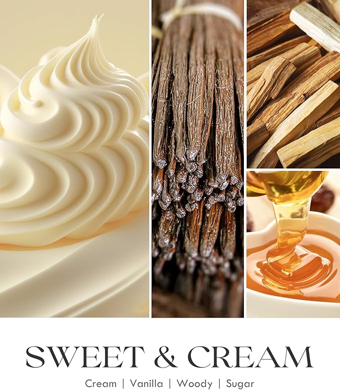 AOOVOO Vanilla Cream Candles - 9 oz Scented Candles, Aromatherapy Candle, Soy Candle for Home Scented-Ruum Studio Home