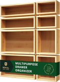ROYAL CRAFT WOOD Bamboo Jewelry Organizer Box & Chests Set - Versatile Storage Solution for Makeup, Jewelry, and Bathroom Essentials (8 Boxes)-Ruum Studio Home