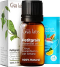 Gya Labs Petitgrain Essential Oil for Skin - 0.34 Fl Oz - 100% Pure Natural Petitgrain Oil for Diffuser, Hair, Aromatherapy, Massage & Candle Making Scent-Ruum Studio Home