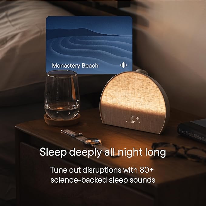Hatch Restore 3 Sunrise Alarm Clock, Sound Machine, Smart Light (Putty) - White Noise, Screen-Free Sleep Routine-Ruum Studio Home