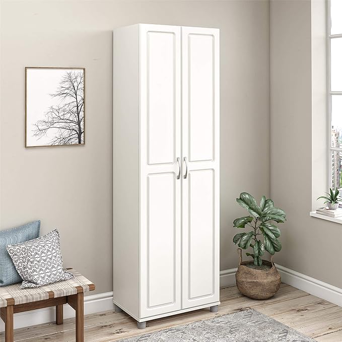 SystemBuild Evolution Kendall 24" Utility Storage Cabinet - White-Ruum Studio Home