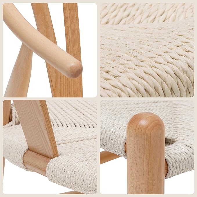 POLY & BARK Weave Chair, Single, Natural-Ruum Studio Home