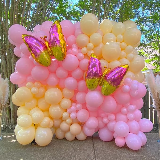 130pcs Pink Balloons Different Sizes 18" 12" 10" 5" Party Latex Balloons for Birthday Baby Shower Wedding Anniversary Princess Theme Party Decorations-Ruum Studio Home