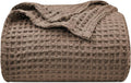 PHF Ultra Soft Waffle Weave Blanket King Size Cocoa Brown（104"x 90"）- Washed Lightweight Breathable Cozy Woven Blanket for Bed - Aesthetic Decor for Couch Bedding Sofa Home Car-Ruum Studio Home