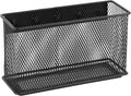 Magnetic Storage for Locker Baskets Organizer Black Magnetic Basket with 5 Strong Magnets, Magnetic Locker Organizer Holder for Whiteboard Office, 6.29'' × 2.28'' × 3.54''-Ruum Studio Home