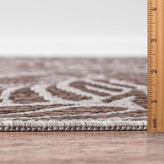 Keen Home Design Terrace Outdoor Area Rug - 8x10 Washable Indoor/Outdoor Rug for Patio, Kitchen, Balcony, Beach, Garden, Deck and Porch, Size: 7'7"x10'-Ruum Studio Home