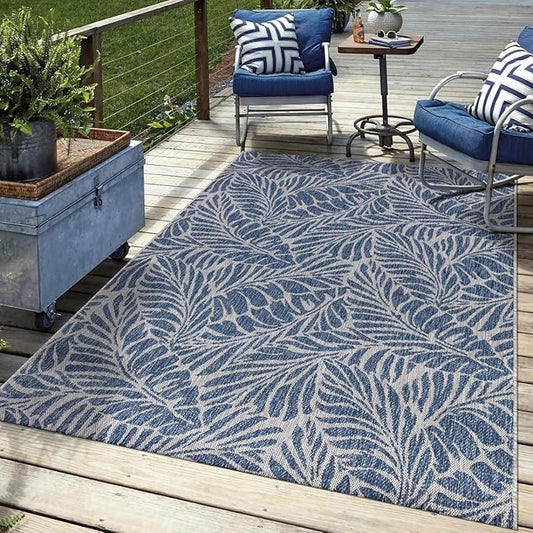 Keen Home Design Terrace Outdoor Area Rug - 12x15 Washable Indoor/Outdoor Rug for Patio, Kitchen, Balcony, Beach, Garden, Deck and Porch, Size: 12'x15'-Ruum Studio Home