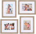 Sheffield Home 4 Piece Gallery Wall Frame Set, 8x10 Inch, Light Natural-Ruum Studio Home