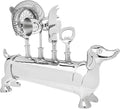 Godinger Bar Tool Set with Stand - Dachshund Bartender Mixology Kit - 5 pc Set-Ruum Studio Home