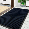 Yimobra Front Door Mat Outdoor Indoor Entrance, 100% Waterproof All-Season All Weather Doormat, Welcome Matt Outside Entry, Non Slip, Low Profile, Heavy Duty Patio Porch Floor Mats,36 x 17,Navy Blue-Ruum Studio Home
