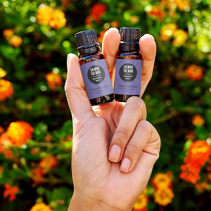 Edens Garden Calming The Mind Essential Oil Blend, 100% Pure & Natural Best Recipe Therapeutic Aromatherapy Blends- Diffuse or Topical Use 10 ml-Ruum Studio Home