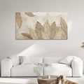 Minimalist & Modern Art for Bedroom Decor Framed Abstract Artwork for Walls Neutral & Contemporary Beige Wall art - Artwork for Living Room and Boho Style Large Abstract Wall Art 24×48IN-Ruum Studio Home