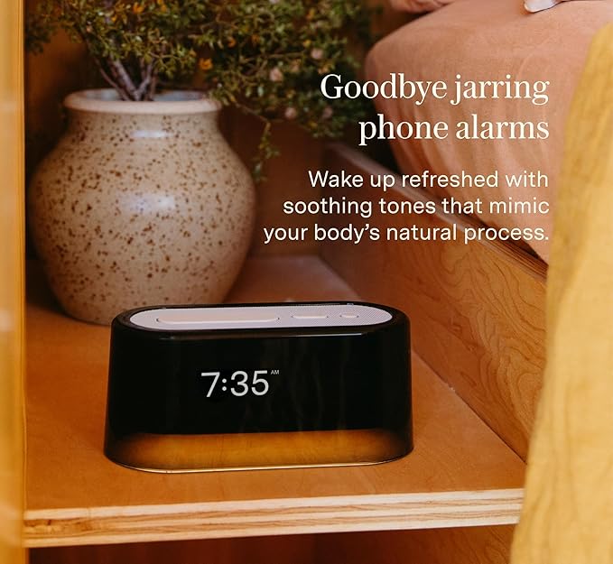 Loftie Alarm Clock with Sound Machine – Smart Alarm Clock with Light, White Noise, Bluetooth Speaker, Night Light Sound Machine, 100+ Sounds, Blackout Mode, No WiFi Mode, Optional Subscription -Coffee-Ruum Studio Home