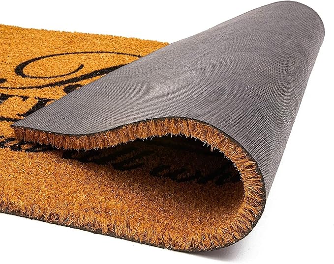 Juvale Coco Coir Door Mat 17 x 30 in - Bless This Home and All Who Enter Doormat for Front Entrance-Ruum Studio Home