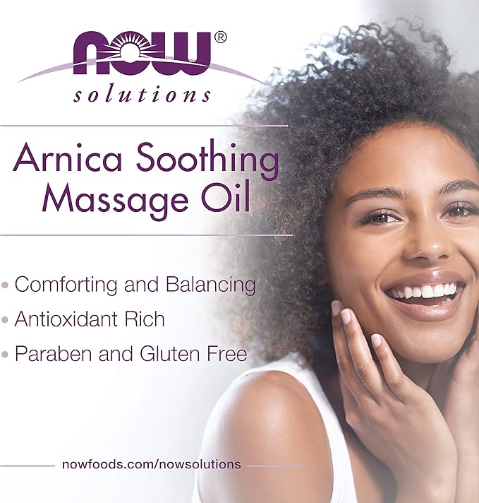 NOW Solutions, Arnica Soothing Massage Oil, Comforting Antioxidant Blend, 8-Ounce-Ruum Studio Home