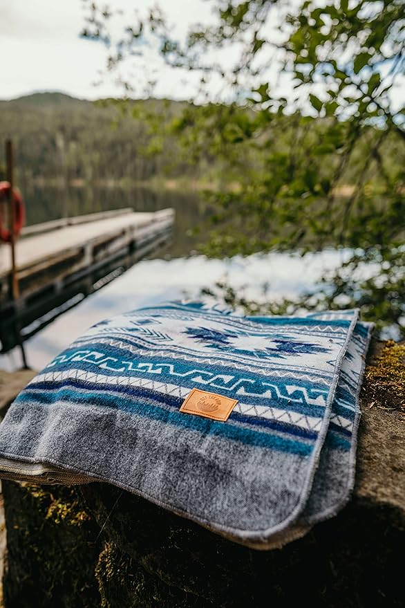 Inca Aztec Throw, Queen, King Blanket | Southwest Indian Navajo Boho Style | Native Cover for Camping, Bedding, Couch, Vanlife | Faux Alpaca, Lightweight, Hypoallergenic (Condor Gray, Queen)-Ruum Studio Home
