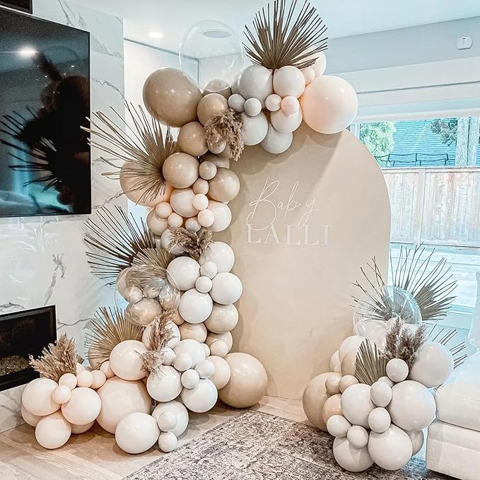 130pcs Blush Pink Balloons Different Sizes 18" 12" 10" 5" Boho Pink Latex Balloon Garland Arch Kit for Birthday Baby Shower Graduation Wedding Gender Reveal Party Decorations-Ruum Studio Home